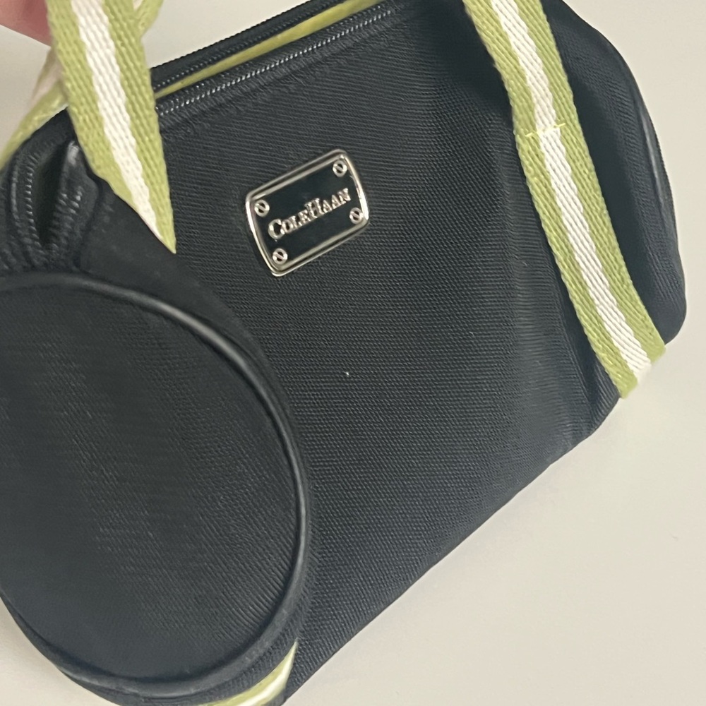 Cole haan Black and Green wristlet Bag